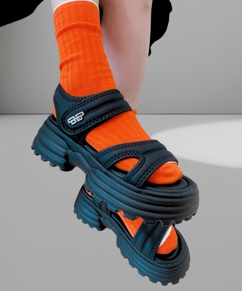 Sugar Sugar(シュガーシュガー)の「【SUGAR SUGARシュガーシュガー】ふわふわ マシュマロ スポサン(やわらかいサンダル)9100(サンダル・レディース・アイボリー/ブラック/ベージュ・S/M/L/LL)」の7枚目の写真