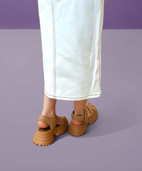 Sugar Sugar(シュガーシュガー)の「【SUGAR SUGARシュガーシュガー】ふわふわ マシュマロ スポサン(やわらかいサンダル)9100(サンダル・レディース・アイボリー/ブラック/ベージュ・S/M/L/LL)」の22枚目の写真