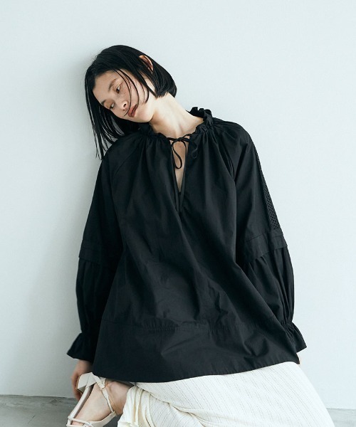 VINTAGE LIKE TACK BLOUSE（シャツ/ブラウス）｜marjour（マージュール 