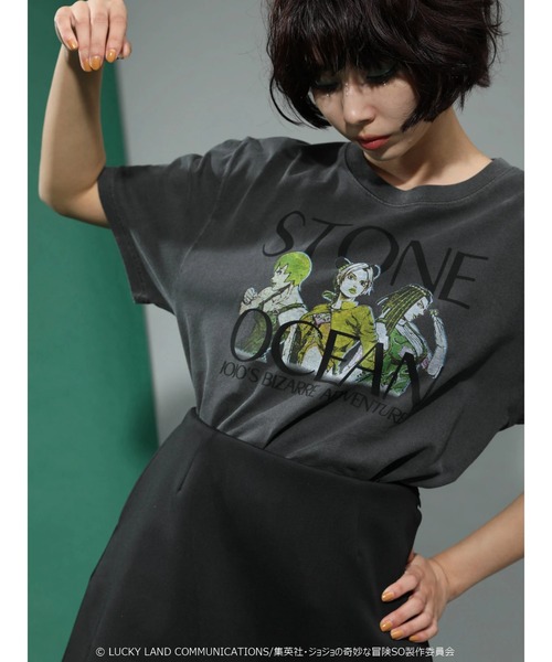 ジョジョの奇妙な冒険(ジョジョノキミョウナボウケン)の「■Jolyne Ermes FF ptTシャツ(Tシャツ/カットソー・レディース・ブラック・FREE)」の1枚目の写真