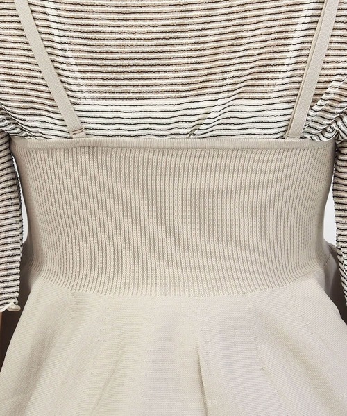 tiptop（ティップトップ）の「前後2wayペプラムビスチェ（キャミソール・レディース・ベージュ/ブラック/レッド・FREE）」の16枚目の写真