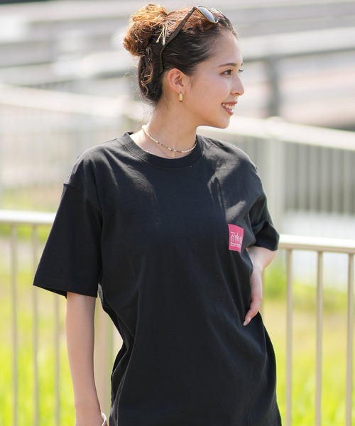 tシャツ Manhattan Portage/マンハッタンポーテージ オーバーサイズTシャツ LOGO MP-M375 レディース Manhattan Portage/マンハッタンポーテージ オーバーサイズT
