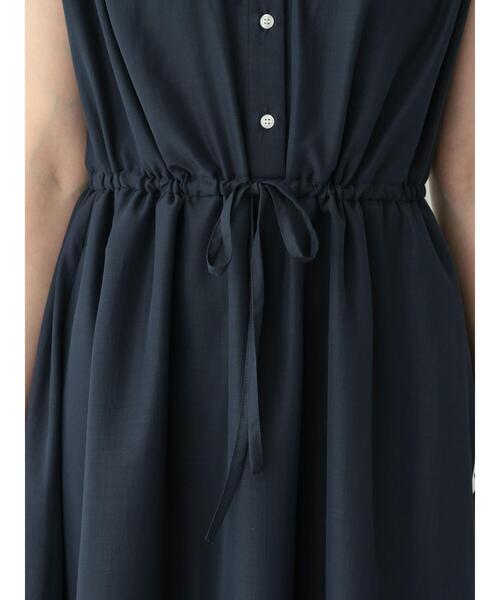 Te chichi TERRASSE（テチチテラス）の「バンドカラーウエストリボンワンピース（ワンピース・レディース・オレンジ/ネイビー/ベージュ・F）」の15枚目の写真