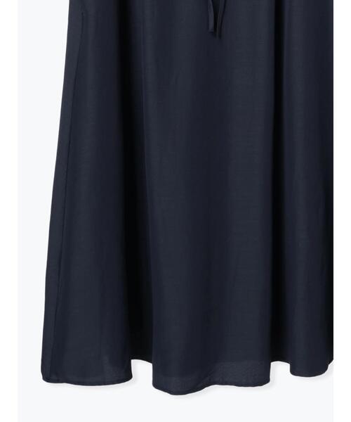 Te chichi TERRASSE（テチチテラス）の「バンドカラーウエストリボンワンピース（ワンピース・レディース・オレンジ/ネイビー/ベージュ・F）」の7枚目の写真