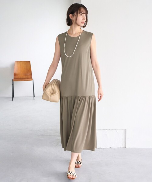 UNFILO（アンフィーロ）の「ドライジャージーワンピース（ワンピース・レディース・ブラック系/こしょう色系・SMALL/MEDIUM）」の3枚目の写真