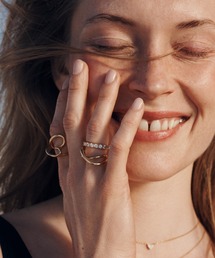 Pandora オーガニカリー シェイプド スタッキング ゴールド リングセット PANDORA 指輪 リング オーガニカリー シェイプド スタッキング