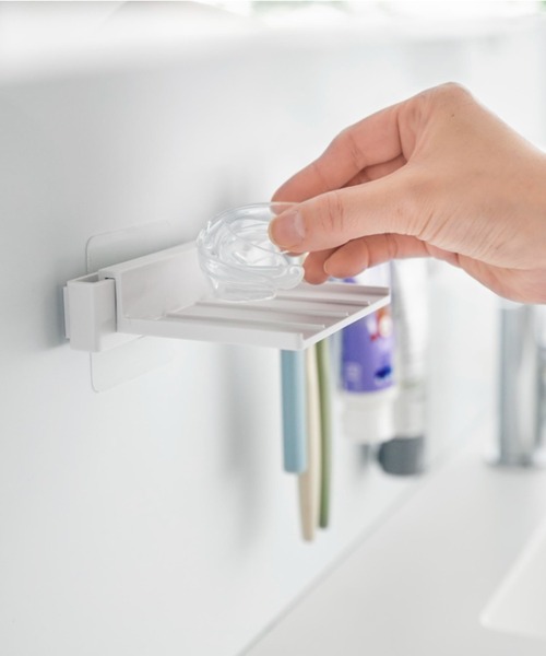 tower（タワー）の「tower フィルムフック歯ブラシ&歯磨き用品収納セット（バス/トイレグッズ・レディース・ホワイト・フリー）」の8枚目の写真