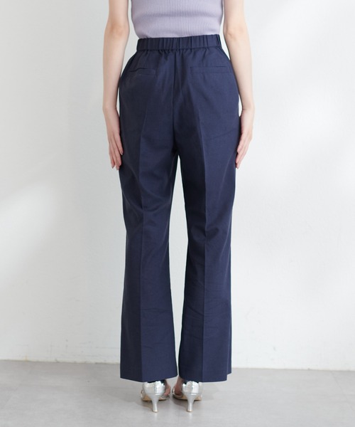 natural couture（ナチュラルクチュール）の「osono綿麻ハイウエストパンツ（その他パンツ・レディース・ネイビー/ライトベージュ/グレー・SMALL/MEDIUM/LARGE）」の8枚目の写真