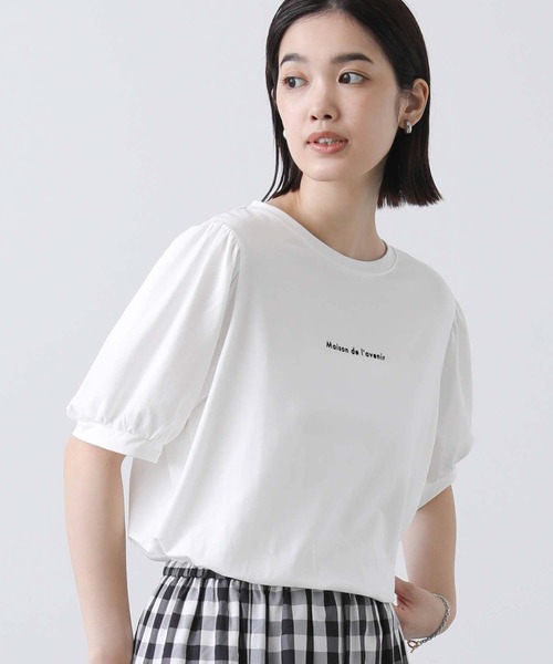 Gready Brilliant(グレディブリリアン)の「フロッキーロゴパフカットソー(Tシャツ/カットソー・レディース・オフホワイト/ブラック・38)」の13枚目の写真