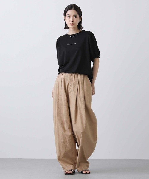 Gready Brilliant(グレディブリリアン)の「フロッキーロゴパフカットソー(Tシャツ/カットソー・レディース・オフホワイト/ブラック・38)」の9枚目の写真