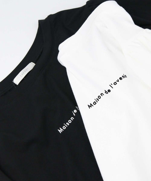 Gready Brilliant(グレディブリリアン)の「フロッキーロゴパフカットソー(Tシャツ/カットソー・レディース・オフホワイト/ブラック・38)」の21枚目の写真