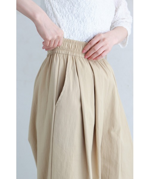 cawaii（カワイイ）の「裾直し要らず。ロールアップも可愛いタックワイドパンツ（その他パンツ・レディース・ベージュ/グレー・FREE）」の11枚目の写真
