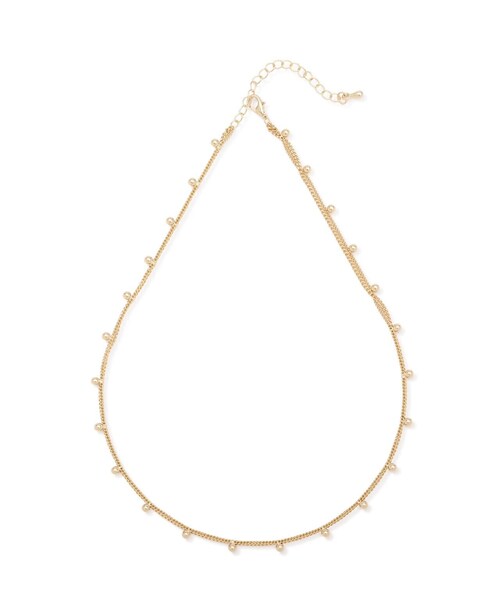 EDIT COLOGNE（エディットコロン）の「2連ボールネックレス（ネックレス・レディース・ゴールド・ﾌﾘ-）」の3枚目の写真