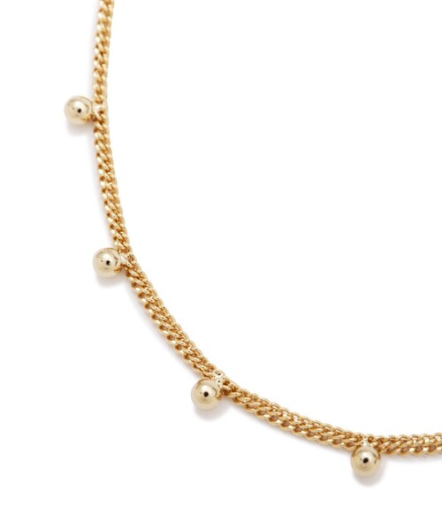 EDIT COLOGNE（エディットコロン）の「2連ボールネックレス（ネックレス・レディース・ゴールド・ﾌﾘ-）」の4枚目の写真