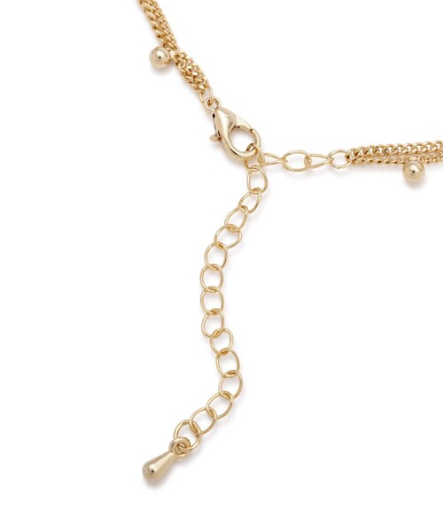 EDIT COLOGNE（エディットコロン）の「2連ボールネックレス（ネックレス・レディース・ゴールド・ﾌﾘ-）」の2枚目の写真