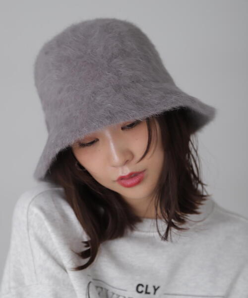 FREE'S MART（フリーズマート）の「◇ファーハット（ハット・レディース・ホワイト/ブラック/グレー/ブルー・ﾌﾘ-）」の12枚目の写真