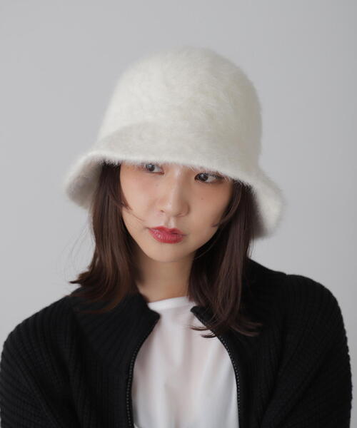 FREE'S MART（フリーズマート）の「◇ファーハット（ハット・レディース・ホワイト/ブラック/グレー/ブルー・ﾌﾘ-）」の13枚目の写真