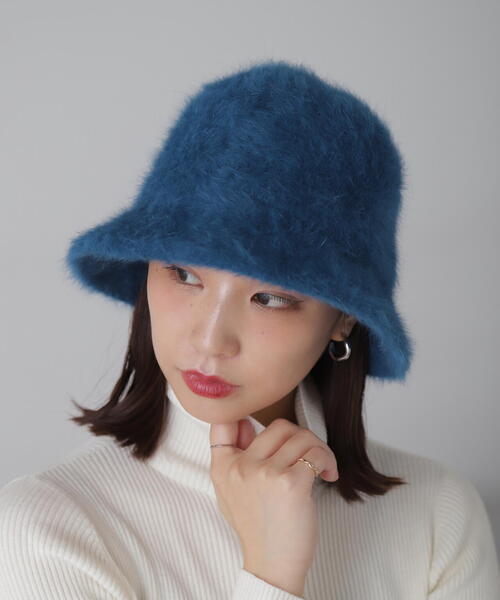 FREE'S MART（フリーズマート）の「◇ファーハット（ハット・レディース・ホワイト/ブラック/グレー/ブルー・ﾌﾘ-）」の14枚目の写真