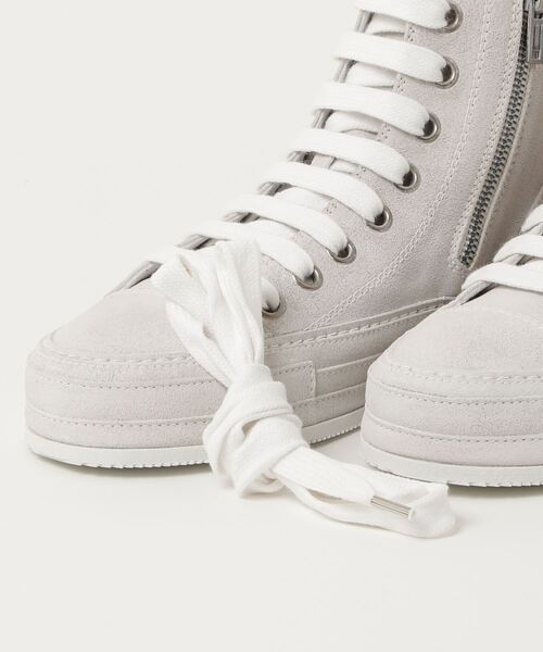 Ann DEMEULEMEESTER（アンドゥムルメステール）の「ANN DEMEULEMEESTER RAVEN HIGH SNEAKERS（スニーカー・レディース・ホワイト・38/39/36）」の4枚目の写真