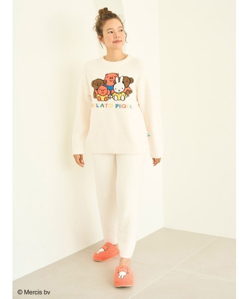 ジェラートピケ 【Dick Bruna】ベビモコジャガードワンピース ジェラートピケ gelato pique 【Dick Bruna】ベビモコジャガード