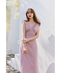 Lace Trimmed Jacquard DressサイズM Lace Trimmed Jacquard DressサイズM ワンピース