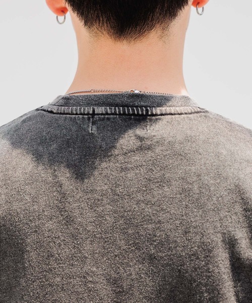 RAGEBLUE（レイジブルー）の「【REmastered】リメイクライク/プリント切り替えオーバーサイズTシャツ（Tシャツ/カットソー・メンズ・ホワイト/グレー・FREE）」の10枚目の写真