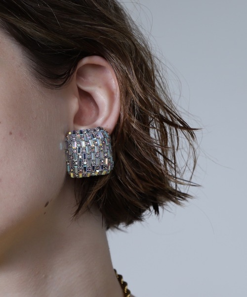 ROSE BUD(ローズバッド)の「ミラーボールイヤリング(イヤリング・レディース・ピンク/シルバー/シルバー系その他・FREE)」の3枚目の写真