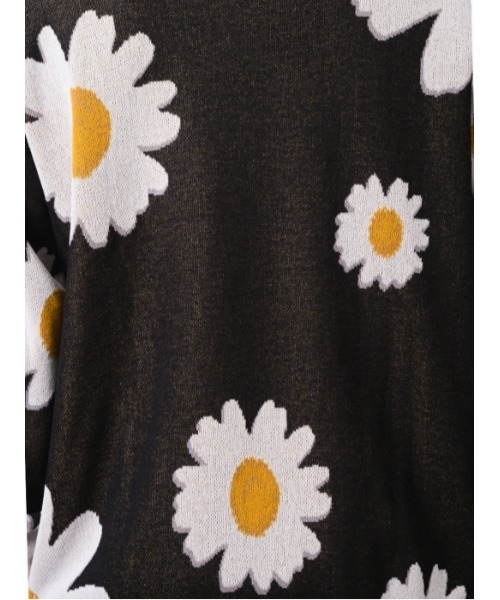 RE730（アールイーセブンサーティー）の「【RE730】総柄ニットセーター（Tシャツ/カットソー・メンズ・ブラック系1/ブラック系3/ベージュ系2/ブラック系2/ベージュ系1・MEDIUM/LARGE）」の16枚目の写真