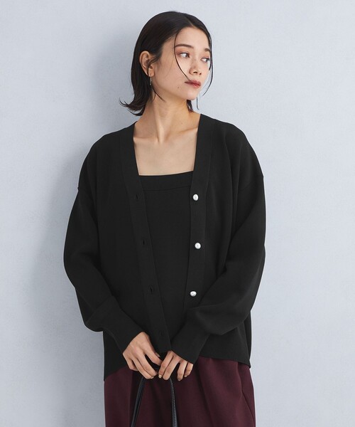 【セール】アクセいらずカーデ（カーディガン/ボレロ）｜green label relaxing（グリーンレーベルリラクシング）