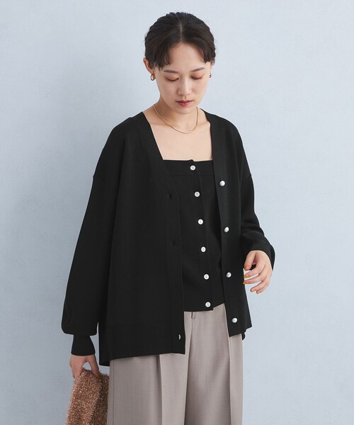 【セール】アクセいらずカーデ（カーディガン/ボレロ）｜green label relaxing（グリーンレーベルリラクシング）