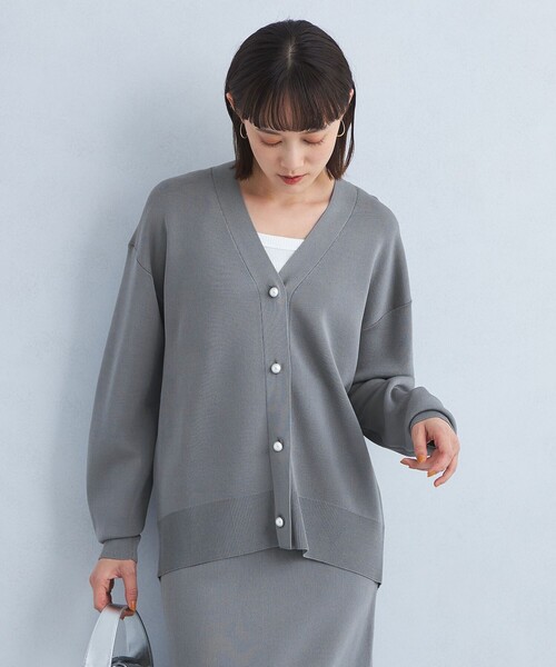 【セール】アクセいらずカーデ（カーディガン/ボレロ）｜green label relaxing（グリーンレーベルリラクシング）
