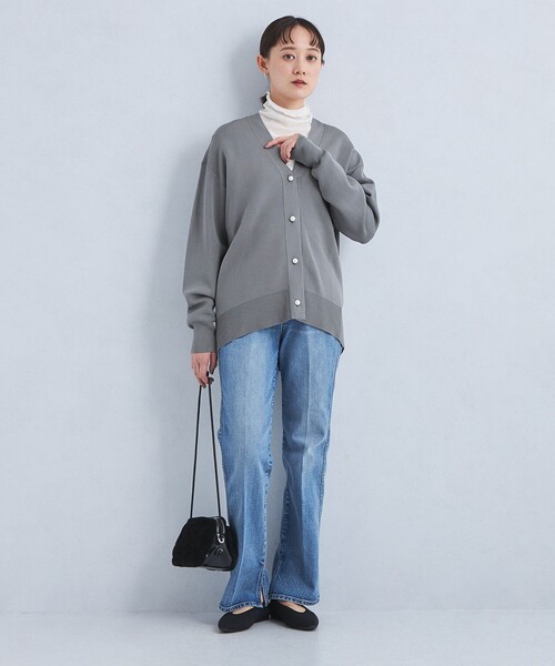 【セール】アクセいらずカーデ（カーディガン/ボレロ）｜green label relaxing（グリーンレーベルリラクシング）