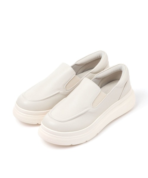 studio CLIP（スタディオクリップ）の「【消臭/抗菌防臭/クッションインソール】軽らく厚底スリッポン（スリッポン・レディース・ブラック/ホワイト・MEDIUM/LARGE）」の15枚目の写真