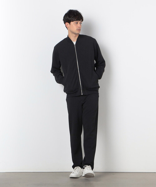 COMME　CA COMMUNE（コムサコミューン）の「フクレジャガード リブブルゾン（ブルゾン・メンズ・ブラック/グレイッシュベージュ・LARGE/MEDIUM）」の3枚目の写真