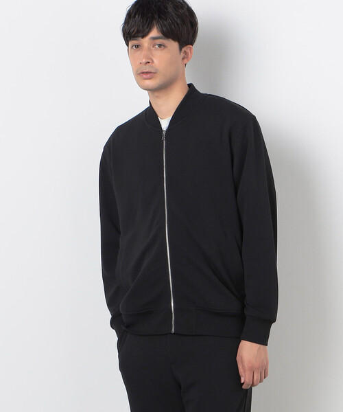 COMME　CA COMMUNE（コムサコミューン）の「フクレジャガード リブブルゾン（ブルゾン・メンズ・ブラック/グレイッシュベージュ・LARGE/MEDIUM）」の20枚目の写真