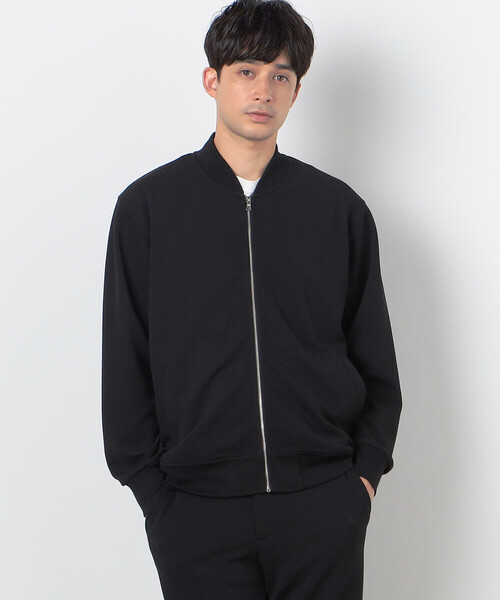 COMME　CA COMMUNE（コムサコミューン）の「フクレジャガード リブブルゾン（ブルゾン・メンズ・ブラック/グレイッシュベージュ・LARGE/MEDIUM）」の19枚目の写真