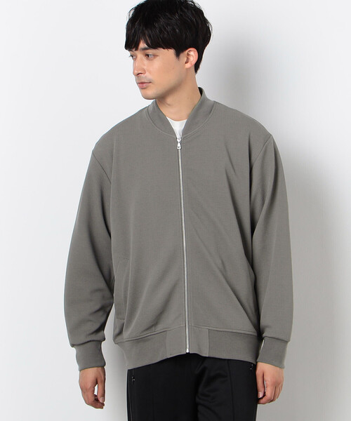 COMME　CA COMMUNE（コムサコミューン）の「フクレジャガード リブブルゾン（ブルゾン・メンズ・ブラック/グレイッシュベージュ・LARGE/MEDIUM）」の17枚目の写真