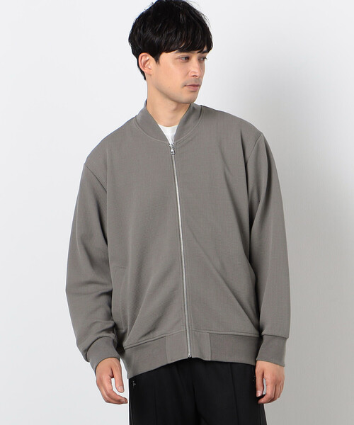 COMME　CA COMMUNE（コムサコミューン）の「フクレジャガード リブブルゾン（ブルゾン・メンズ・ブラック/グレイッシュベージュ・LARGE/MEDIUM）」の16枚目の写真