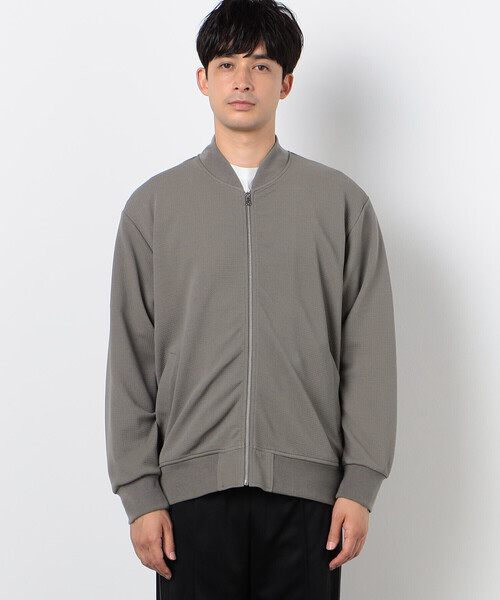 COMME　CA COMMUNE（コムサコミューン）の「フクレジャガード リブブルゾン（ブルゾン・メンズ・ブラック/グレイッシュベージュ・LARGE/MEDIUM）」の15枚目の写真