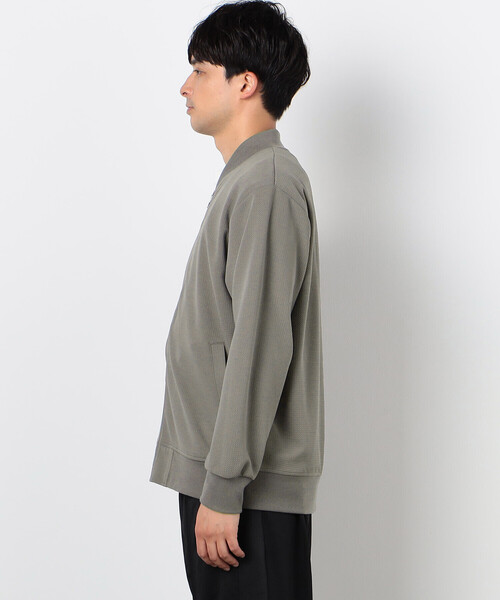 COMME　CA COMMUNE（コムサコミューン）の「フクレジャガード リブブルゾン（ブルゾン・メンズ・ブラック/グレイッシュベージュ・LARGE/MEDIUM）」の14枚目の写真