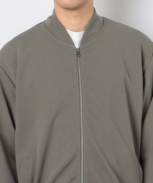 COMME　CA COMMUNE（コムサコミューン）の「フクレジャガード リブブルゾン（ブルゾン・メンズ・ブラック/グレイッシュベージュ・LARGE/MEDIUM）」の12枚目の写真