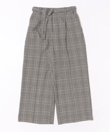 サマ見え(W)ベルト付ワイドパンツ56丈