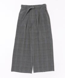 サマ見え(W)ベルト付ワイドパンツ56丈