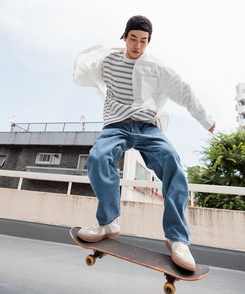 niko and...（ニコアンド）の「カットオフジャーマントレーナー（スニーカー・メンズ・ブラック/ホワイト/ベージュ・MEDIUM/LARGE）」の6枚目の写真