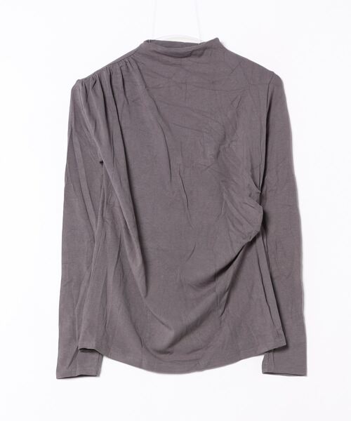 STELLA FISH(ステラフィッシュ)の「Draped Petite High Neck Tops(Tシャツ/カットソー・レディース・ブラック/グレー/ブラウン・FREE)」の6枚目の写真