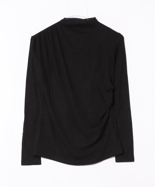 STELLA FISH(ステラフィッシュ)の「Draped Petite High Neck Tops(Tシャツ/カットソー・レディース・ブラック/グレー/ブラウン・FREE)」の4枚目の写真