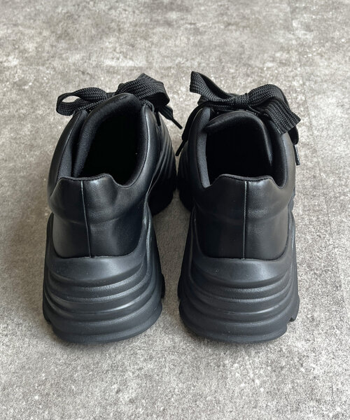 CPCM（シーピーシーエム）の「リボンデザイン厚底スニーカー（スニーカー・レディース・ベージュ/ブラック/アイボリー・MEDIUM/LARGE）」の15枚目の写真