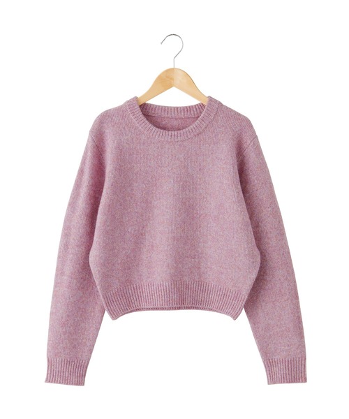 CHAN ME(チャンミ)の「ミックスヤーンニット(ニット/セーター・レディース・ベージュ系/ピンク系/ブルー系・MEDIUM/LARGE/X-LARGE)」の5枚目の写真