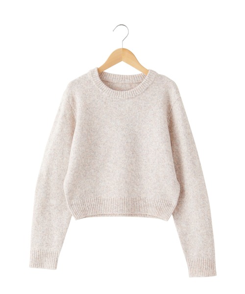 CHAN ME(チャンミ)の「ミックスヤーンニット(ニット/セーター・レディース・ベージュ系/ピンク系/ブルー系・MEDIUM/LARGE/X-LARGE)」の6枚目の写真