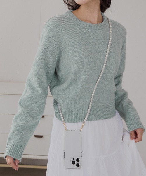 CHAN ME(チャンミ)の「ミックスヤーンニット(ニット/セーター・レディース・ベージュ系/ピンク系/ブルー系・MEDIUM/LARGE/X-LARGE)」の10枚目の写真